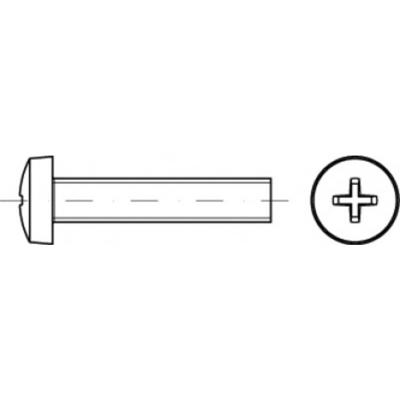 TOOLCRAFT TO-5431110 Lenscilinderschroeven M3 10 mm Kruiskop Pozidriv Staal Galvanisch verzinkt 2000 stuk(s)