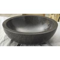 Waskom Imso Lavabo Tondo Levigato Nero Marmer 45x15cm - thumbnail