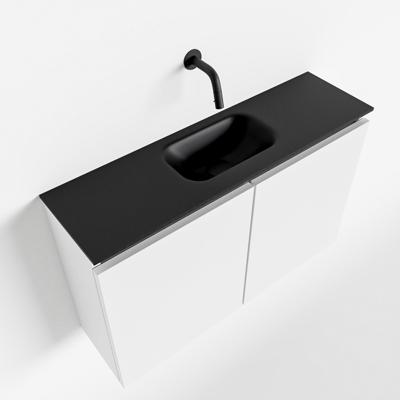 MONDIAZ TURE 80cm toiletmeubel talc. EDEN wastafel urban midden geen kraangat