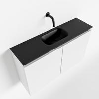 MONDIAZ TURE 80cm toiletmeubel talc. EDEN wastafel urban midden geen kraangat - thumbnail