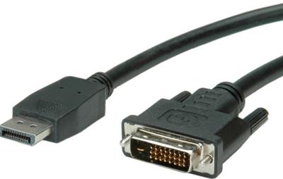 VALUE DisplayPort Kabel DP Male - DVI-D Male, zwart, 2 m VALUE DisplayPort Kabel DP Male - DVI-D Male, zwart, 2 m