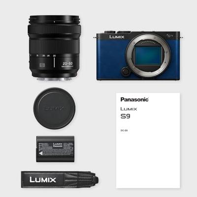 Panasonic Lumix S9 | Volledig formaat hybride camera + Lumix S 20-60 mm F3.5-5.6 lens (24 MP, autofocusfase, dubbele stek, 6K open poort, AFC 30fps burst, app. Lumix Lab) - Franse versie