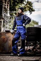 NITRAS SAFETY Knitted hat navy blue m. rollrand - thumbnail