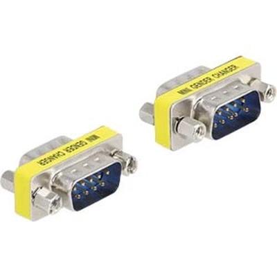 Delock 66464 VGA Adapter [1x D-sub stekker 9-polig - 1x D-sub stekker 9-polig] Zilver, Geel
