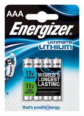 Energizer batterij Lithium AAA (blister 4st)