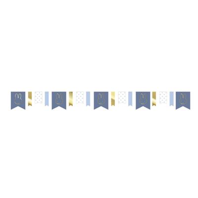 Haza Witbaard Nijntje slinger blauw, 4mtr. - thumbnail