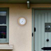 NeXtime NE-4302BR Buitenthermometer 22CM Metaal Bruine Lily - thumbnail