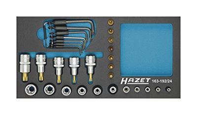 HAZET Dopsleutelset - TORX® 163-192/24 - 1/2 inch (12,5 mm) vierkant hol, 1/4 inch (6,3 mm) vierkant hol - Buiten-TORX®-profiel, Binnen-TORX®-profiel HAZET Dopsleutelset - TORX® 163-192/24 - 1/2 inch (12,5 mm) vierkant hol, 1/4 inch (6,3 mm) vierkant hol - Buiten-TORX®-profiel, Binnen-TORX®-profiel