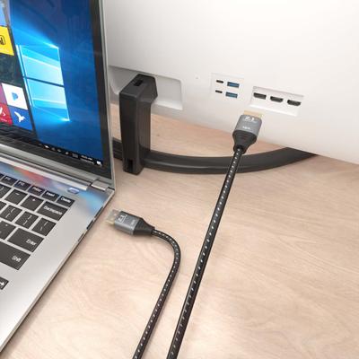 Kabel AISENS DISPLAYPORT V2.1 16K @ 60 Hz 80 GBPS DP/M-DP/M, zwart, 2 m