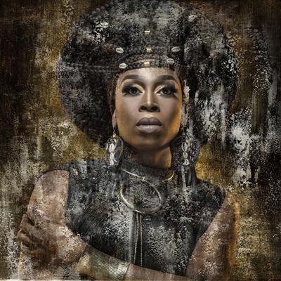 Glasschilderij Krachtige vrouw