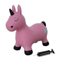 Jamara Bouncing Animal Unicorn pink with pump - thumbnail