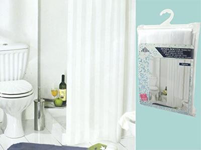 Wicotex douchegordijn textiel square grijs 180x200cm incl Wicotex douchegordijn textiel square grijs 180x200cm incl