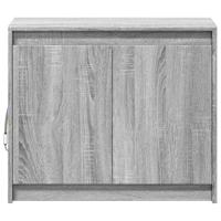 Dressoir met LED 72x34x61 cm bewerkt hout grijs sonoma eiken - thumbnail