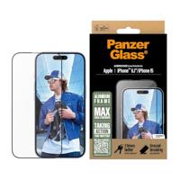 PanzerGlass Aluminium Frame 2849 Screenprotector (glas) Apple iPhone 15, iPhone 16 1 stuk(s) Anti-vingerafdruk, Krasvast - thumbnail