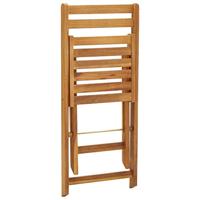 3-delige Bistroset inklapbaar met kussens massief acaciahout - thumbnail