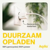 Aqiila W1 USB-oplader 20 W 1x USB-C Wit Binnen - thumbnail