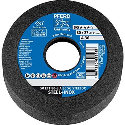 PFERD TOOLS 63417122 Schuurpan 50 ETT 80-8 A 36 SG STEELOX Diameter: 80 mm 5 stuk(s)