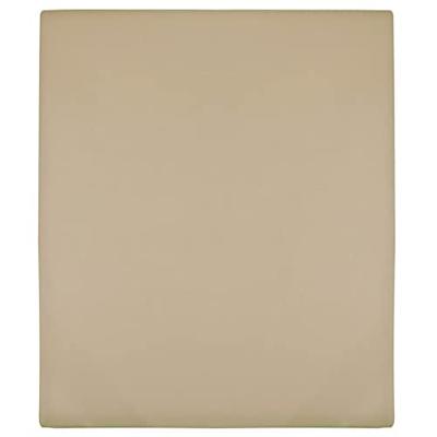 VidaXL Hoeslakens jersey 2 st 160x200 cm katoen taupe VidaXL Hoeslakens jersey 2 st 160x200 cm katoen taupe