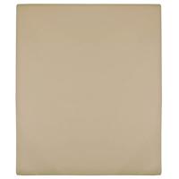 VidaXL Hoeslakens jersey 2 st 160x200 cm katoen taupe - thumbnail