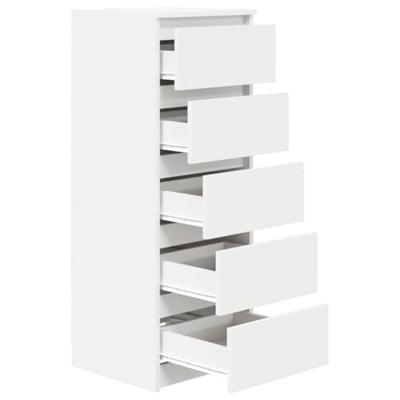 Dressoir met lades 37,5x35x99 cm spaanplaat wit
