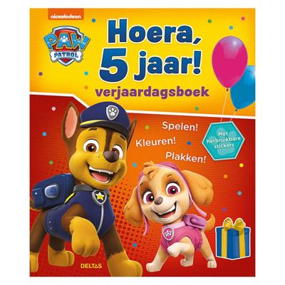Deltas Paw patrol verjaardagsboek - hoera, 5 jaar!