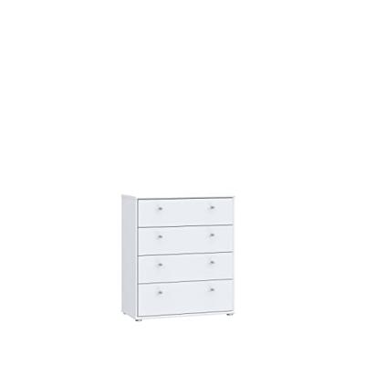 TEMPRA Commode - Matwit - 4 Laden - B 73,7 × D 34,8 × H 85,5 cm