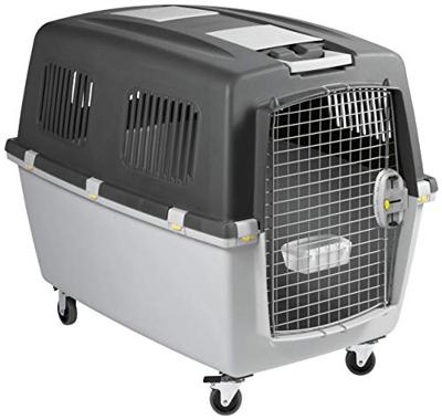 Trixie 39874 transportbox Gulliver 7, L: 73 × 75 × 104 cm, lichtgrijs/donkergrijs