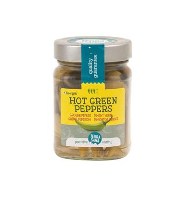 Groene pepers hot - 230 gram
