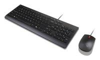 Lenovo Essential Wired Combo Black US Euro toetsenbord Inclusief muis Universeel USB Zwart - thumbnail