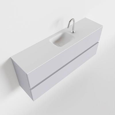 MONDIAZ ADA 120cm toiletmeubel cale. LEX wastafel talc midden 1 kraangat