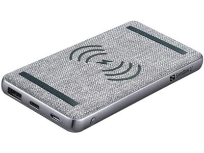 Sandberg 420-61 powerbank Lithium-Polymeer (LiPo) 10000 mAh Draadloos opladen Zwart, Grijs Sandberg 420-61 powerbank Lithium-Polymeer (LiPo) 10000 mAh Draadloos opladen Zwart, Grijs