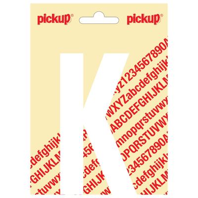 Plakletter Nobel Sticker witte letter K wit Pickup - Pickup Plakletter Nobel Sticker witte letter K wit Pickup - Pickup