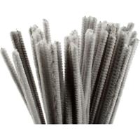 Creativ Company Chenille grijs 30cm, 50st. - thumbnail