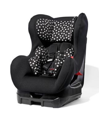 HEMA Autostoel baby 75-105cm zwart met witte stip