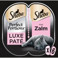 Sheba Perfect Portions Luxe Paté met zalm nat kattenvoer 4 verpakkingen (12 x 75 g) - thumbnail