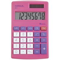 Maul M 8 Zakrekenmachine Pink Aantal displayposities: 8 werkt op batterijen, werkt op zonne-energie - thumbnail