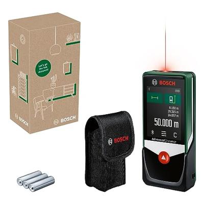 Bosch AdvancedDistance 50 C laserafstandsmeter (precieze afstandsmeting tot 50 meter, touchscreen, meetfuncties