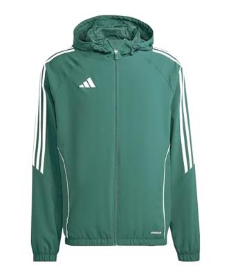 adidas Tiro 24 Windbreaker Donkergroen Wit adidas Tiro 24 Windbreaker Donkergroen Wit