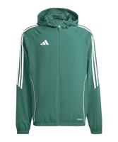adidas Tiro 24 Windbreaker Donkergroen Wit - thumbnail