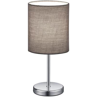 LED Tafellamp - Tafelverlichting - Trion Jiron - E14 Fitting - Rond - Mat Grijs - Aluminium