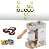 Joueco houten koffiezetapparaat met accessoires - thumbnail