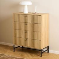 Bendt Ladekast 'Davon' Eikenlook, Met 4 laden - thumbnail