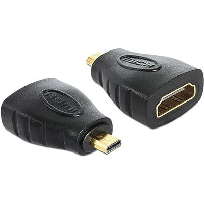 Delock 65242 HDMI Adapter [1x Micro-HDMI - 1x HDMI-bus] Zwart