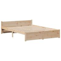 Bedframe zonder matras massief grenenhout 135x190 cm - thumbnail