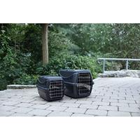 Transportbox - KERBL - Expedion eco - 45 x 30 x 30 cm - Zwart - Voor honden en katten - thumbnail