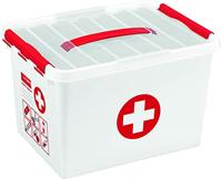 Sunware Q-line EHBO doos met inzet 22L wit rood - thumbnail