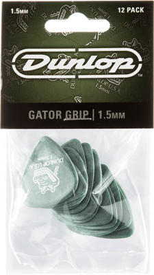 Dunlop Gator Grip groene plectrums 1.50mm (12 stuks)
