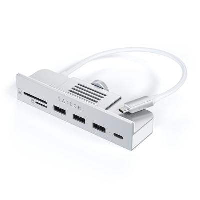 Satechi USB-C Clamp hub iMac 24" - Silver Satechi USB-C Clamp hub iMac 24" - Silver