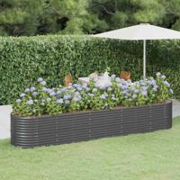 Plantenbak 368x80x68 cm gegalvaniseerd staal antracietkleurig - thumbnail