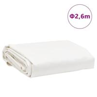 VidaXL Dekzeil 650 g/m² ø 2,6 m wit - thumbnail